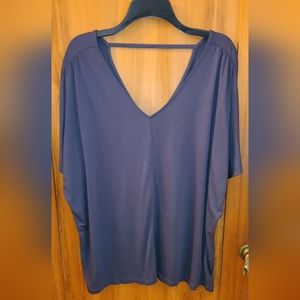 🆕️ Shirred Shoulder V Neck Top